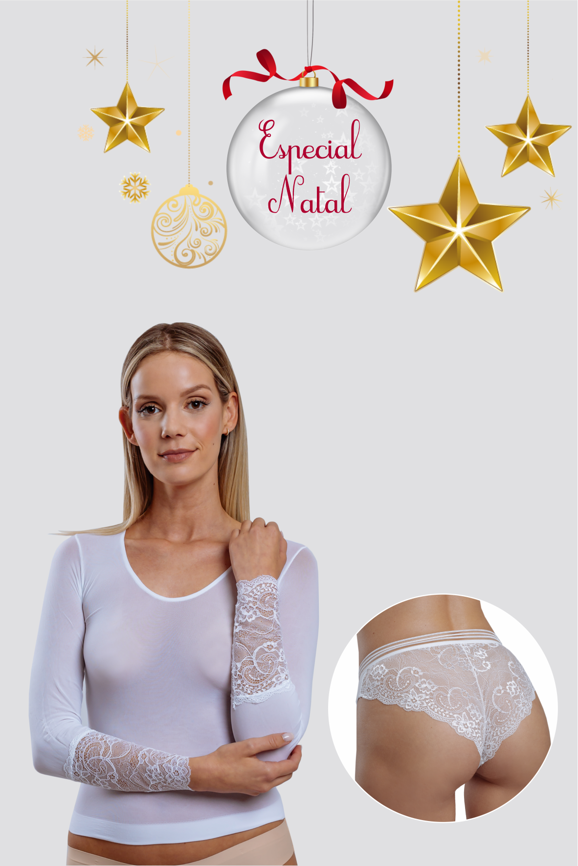 Pack Camisola Bonina & Cueca Renda