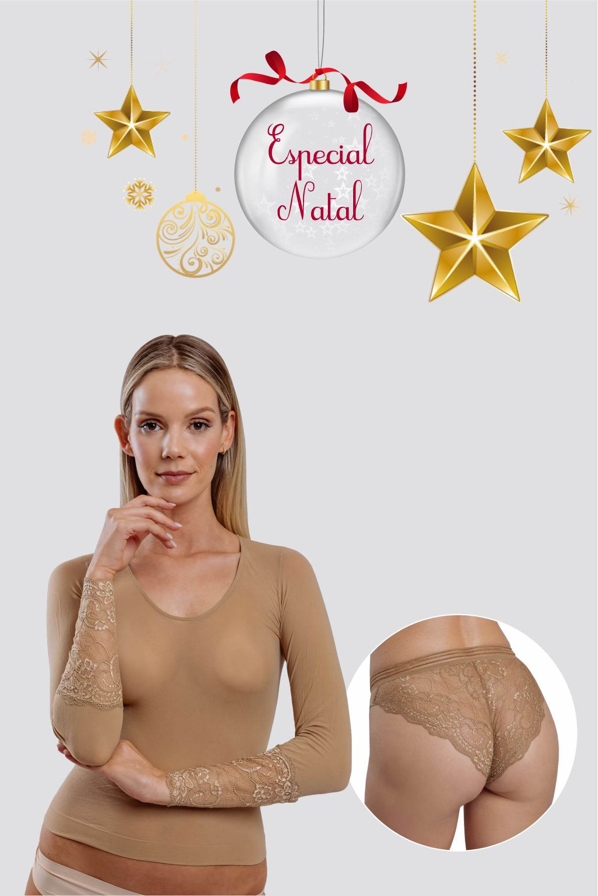 Pack Camisola Bonina & Cueca Renda