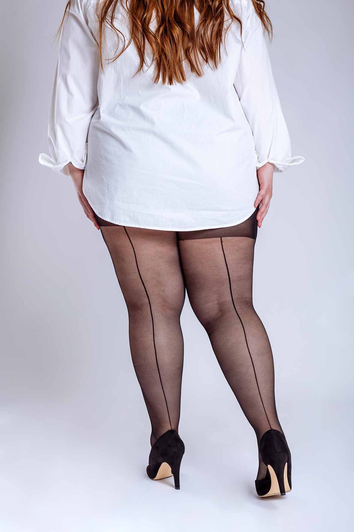 Collants Back Stripe Plus Size