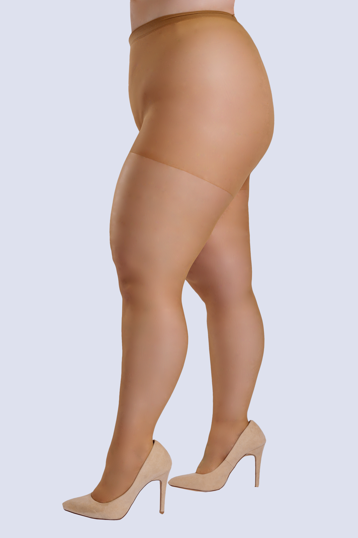 Collants Lycra Brilho Plus Size
