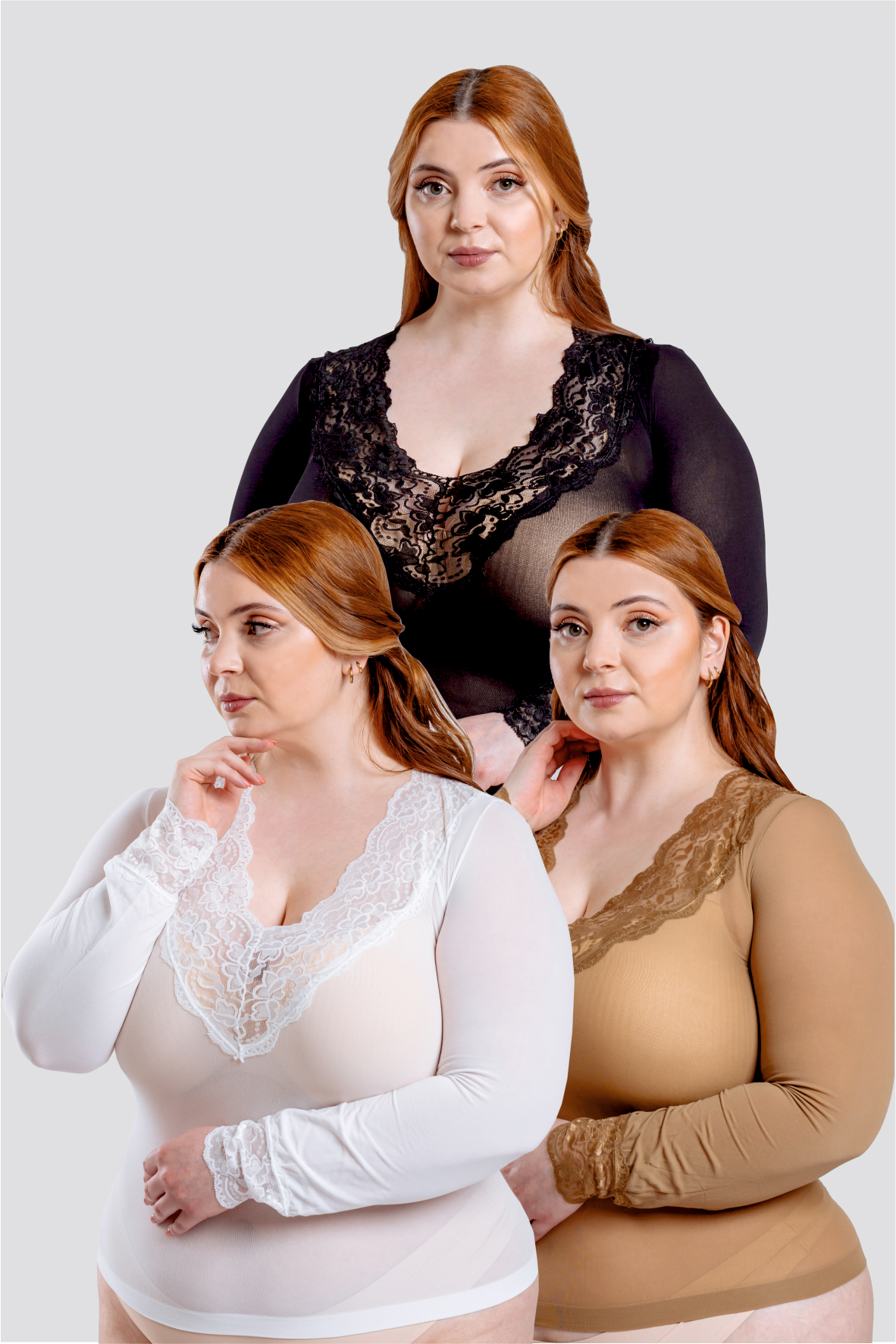 PACK 3 Camisolas Adelfa PLUS SIZE