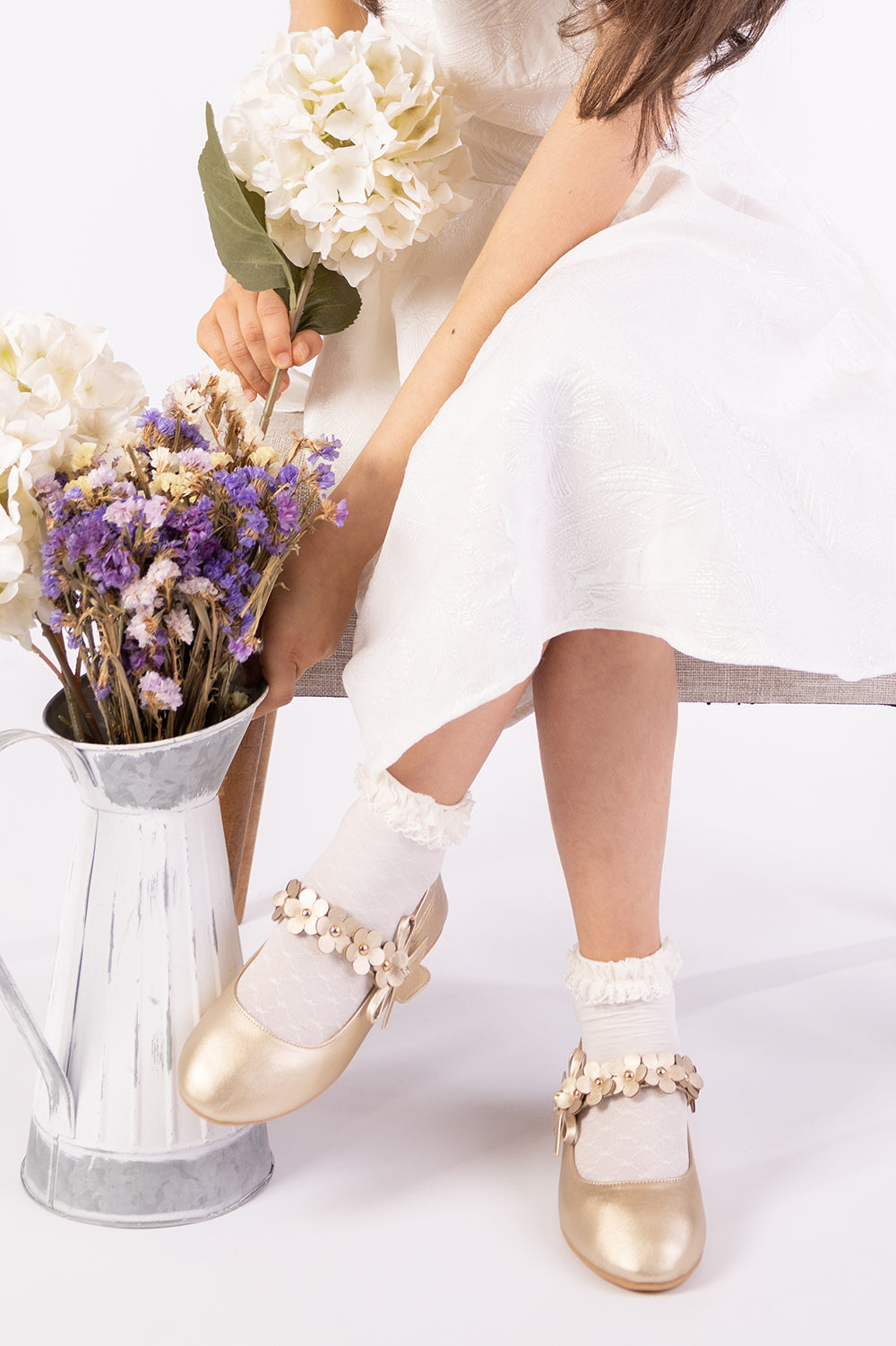Soquetes Princesa com renda