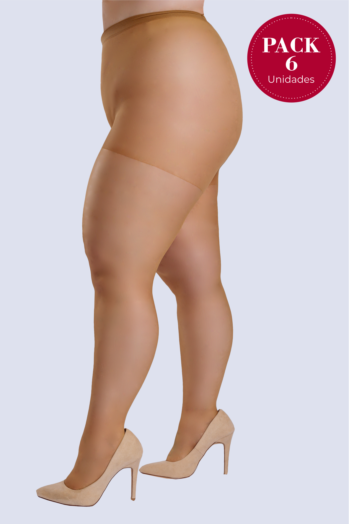 PACK 6 Collants Lycra Skin Mate Plus Size