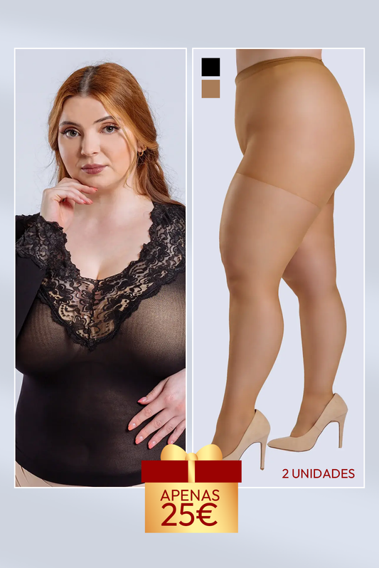 Pack Camisola Adelfa + 2 Collants Lycra PLUS SIZE